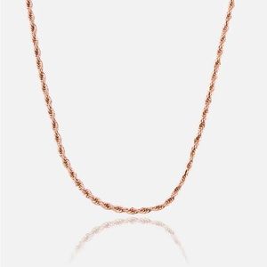 3MM ROPE CHAIN - ROSE GOLD 18”